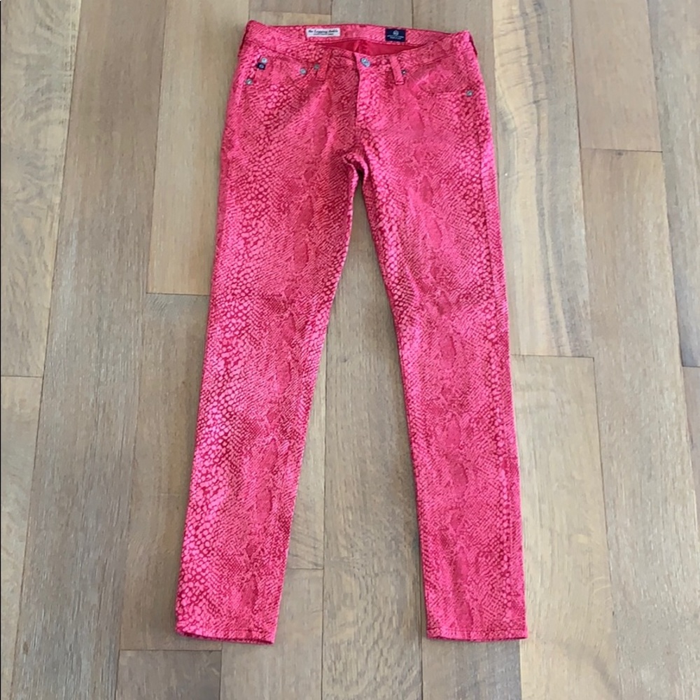 Coral/Pink AG Jeans-Supper skinny- like new